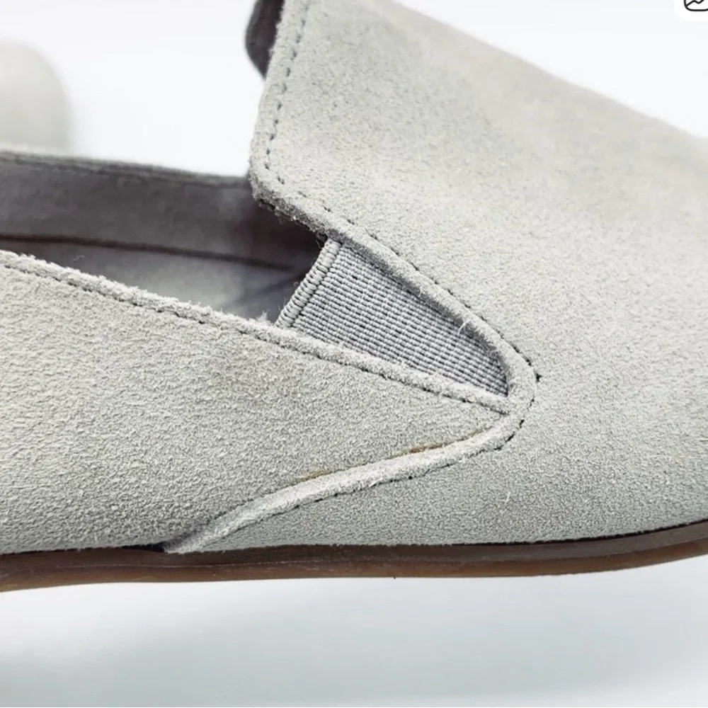 Lucky Brand Men's Light Gray Suede Loafers - Picture 4 of 7